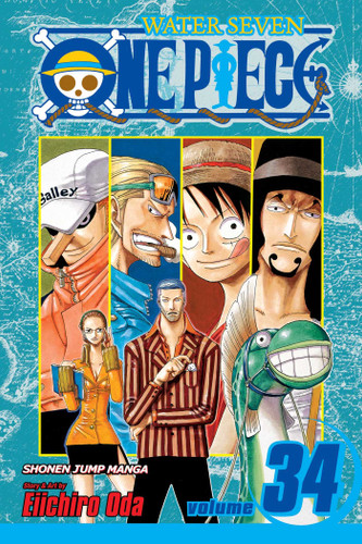 One Piece, Vol. 34: The City of Water, Water Seven (One Piece) book cover by Eiichiro Oda