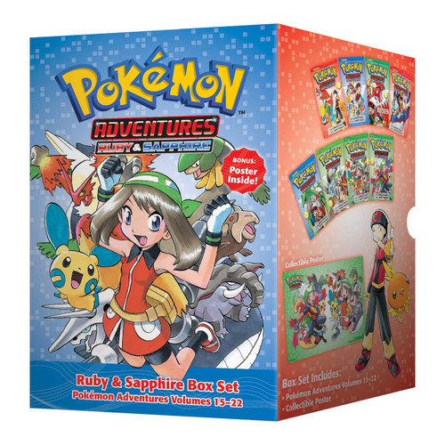 Pokémon Adventures Ruby & Sapphire Box Set: Includes Volumes 15-22 (Pokémon Manga Box Sets) book cover by Hidenori Kusaka