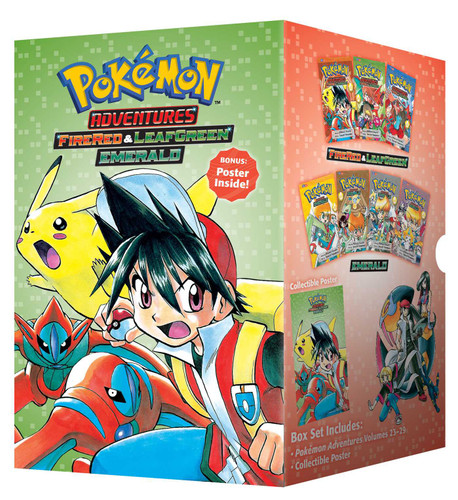 Pokémon Adventures FireRed & LeafGreen / Emerald Box Set: Includes Vols. 23-29 (Pokémon Manga Box Sets) book cover by Hidenori Kusaka