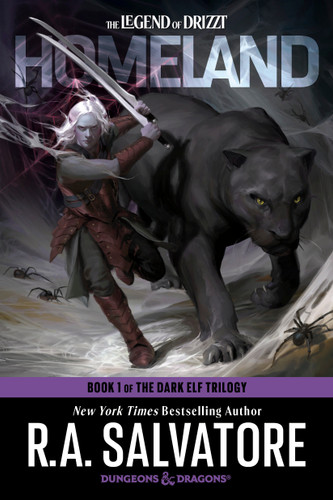 Homeland: Dungeons & Dragons: Book 1 of The Dark Elf Trilogy (The Legend of Drizzt) book cover by R.A. Salvatore