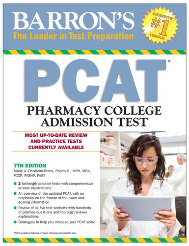 PCAT: Pharmacy College Admission Test (Barron's Test Prep) book cover by Marie A. Chisholm-Burns