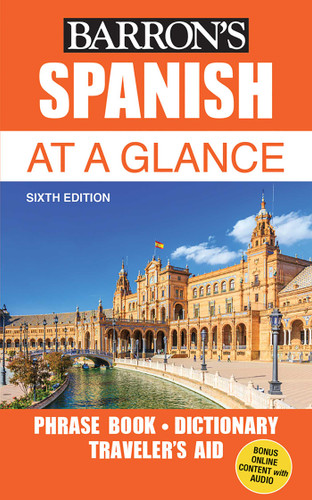 Spanish At a Glance: Foreign Language Phrasebook & Dictionary (Barron's Foreign Language Guides) book cover by Gail Stein, Heywood Wald