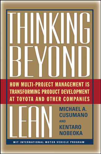 Thinking Beyond Lean: How Multi Project Management is Transforming Produ book cover by Nobeoka Kentaro, Michael A. Cusumano