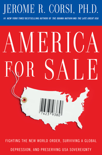 America for Sale: Fighting the New World Order, Surviving a Global Depression, and Preserving USA Sovereignty book cover by Jerome R. Corsi