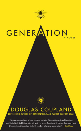 Generation A: A Novel book cover by Douglas Coupland