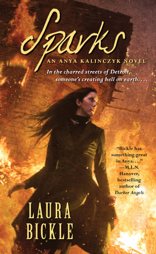 Sparks book cover by Laura Bickle