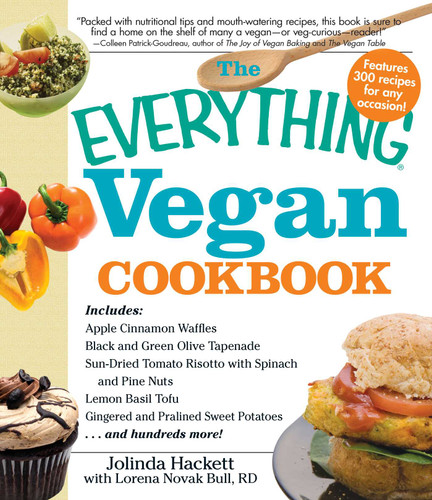The Everything Vegan Cookbook (Everything® Series) book cover by Jolinda Hackett, Lorena Novak Bull