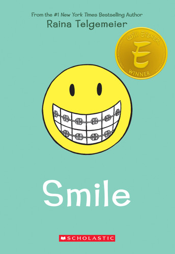 Smile: A Graphic Novel book cover by Raina Telgemeier