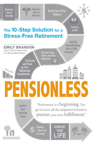 Pensionless: The 10-Step Solution for a Stress-Free Retirement book cover by Emily Brandon
