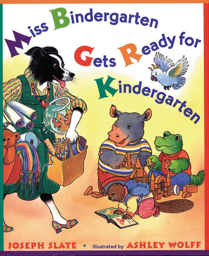 Miss Bindergarten Gets Ready for Kindergarten book cover by Joseph Slate