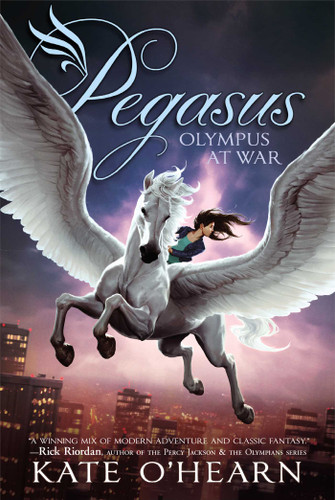 Olympus at War (Pegasus) book cover by Kate O'Hearn