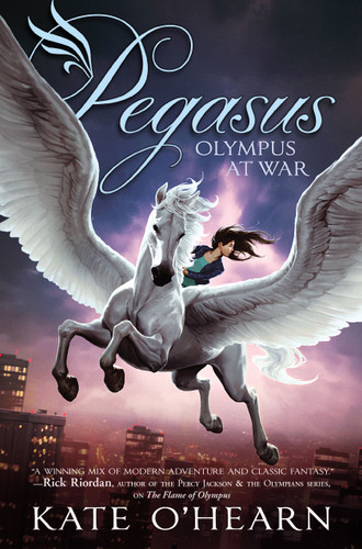 Olympus at War (Pegasus) book cover by Kate O'Hearn