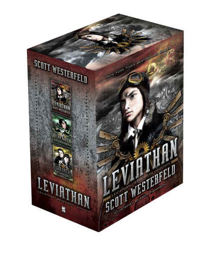 Leviathan (Boxed Set): Leviathan; Behemoth; Goliath (The Leviathan Trilogy) book cover by Scott Westerfeld