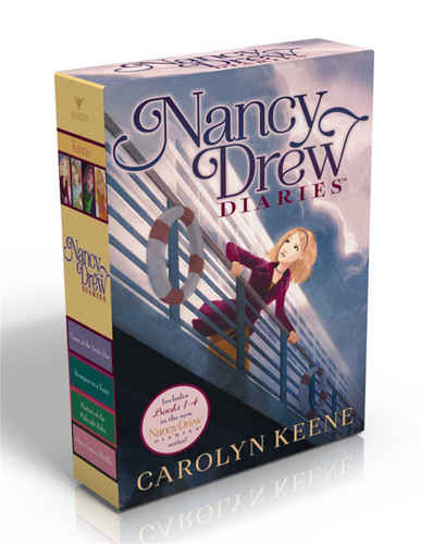 Nancy Drew Diaries (Boxed Set): Curse of the Arctic Star; Strangers on a Train; Mystery of the Midnight Rider; Once Upon a Thriller (Nancy Drew Diaries) book cover by Carolyn Keene