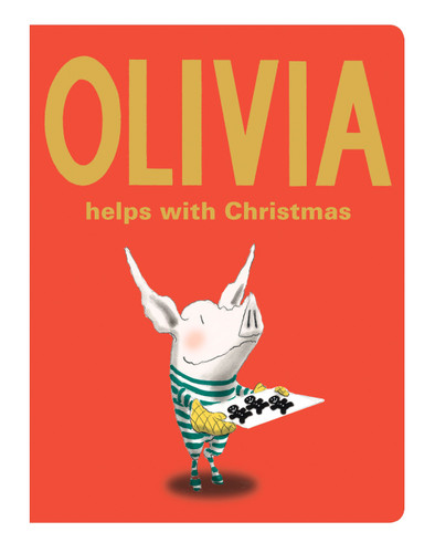 Olivia Helps with Christmas (Classic Board Books) book cover by Ian Falconer