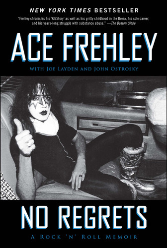 No Regrets book cover by Ace Frehley, Joe Layden, John Ostrosky