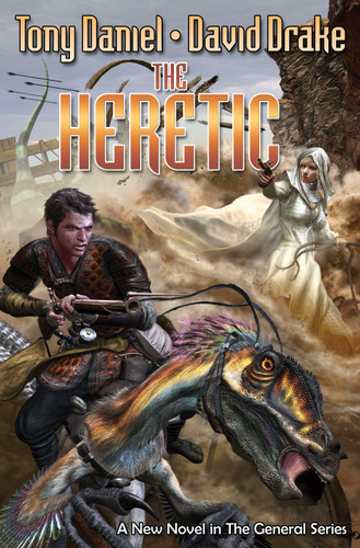 The Heretic book cover by David Drake, Tony Daniel