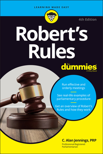 Robert's Rules For Dummies book cover by C. Alan Jennings