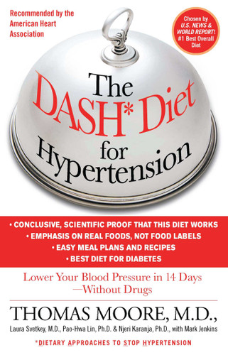 The DASH Diet for Hypertension book cover by Mark Jenkins, Thomas J. Moore