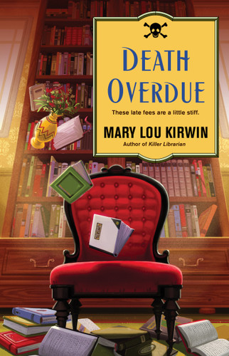 Death Overdue book cover by Mary Lou Kirwin