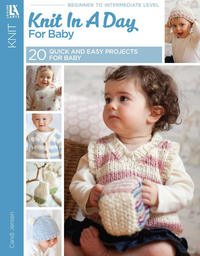 Knit in a Day for Baby: 20 Quick and Easy Projects for Baby book cover by Candi Jensen
