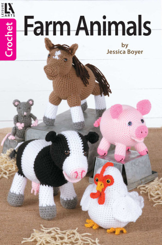 Crochet Farm Animals book cover by Jessica Boyer