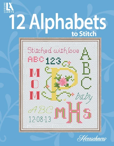 12 Alphabets to Stitch book cover by Herrschner