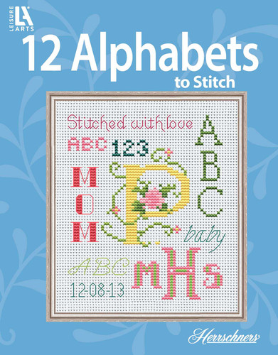 12 Alphabets to Stitch book cover by Herrschner