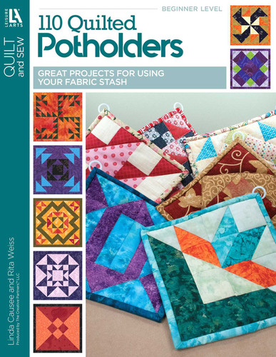 110 Quilted Potholders: Great Projects for Using Your Fabric Stash book cover by Leisure Arts