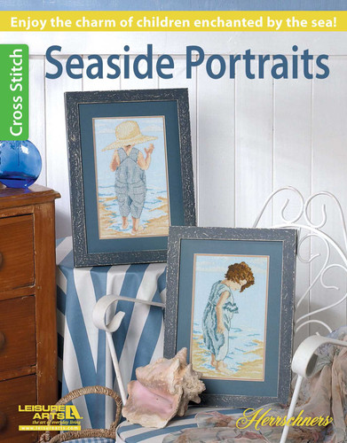 Seaside Portraits Cross Stitch: Enjoy the Charm of Children Enchanted by the Sea! book cover by Herrschners