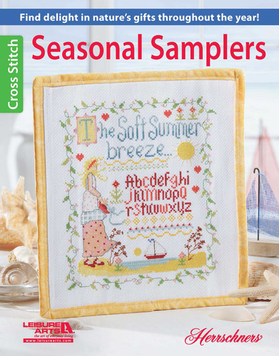 Seasonal Samplers Cross Stitch: Find Delight in Nature's Gifts Throughout the Year! book cover by Herrschners