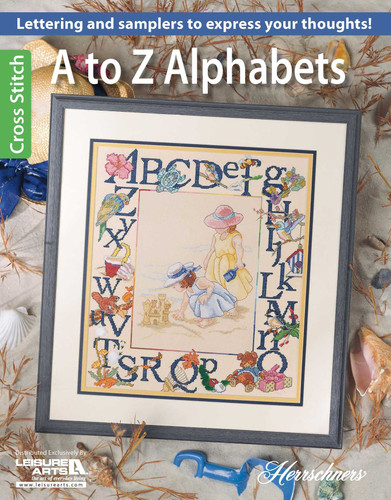 A to Z Alphabets Cross Stitch: Lettering and Samplers to Express Your Thoughts! book cover by Licia Lewis