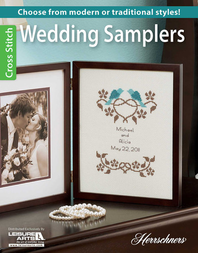 Wedding Samplers—Choose From Modern or Traditional Style! book cover by Leisure Arts