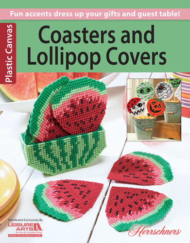 Coasters and Lollipop Covers: Fun Accents Dress Up Your Gifts and Guest Table! book cover by Herrschner