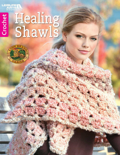 Healing Shawls: 15 Projects book cover by Lion Brand