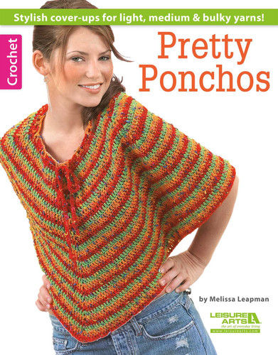 Crochet Pretty Ponchos: Stylish Cover-Ups for Light, Medium & Bulky Yarns! book cover by Melissa Leapman