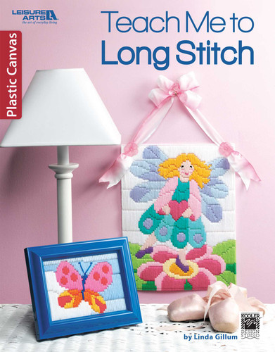 Teach Me to Long Stitch Plastic Canvas: Hearts, Butterflies, Puppies & More book cover by Linda Gillum