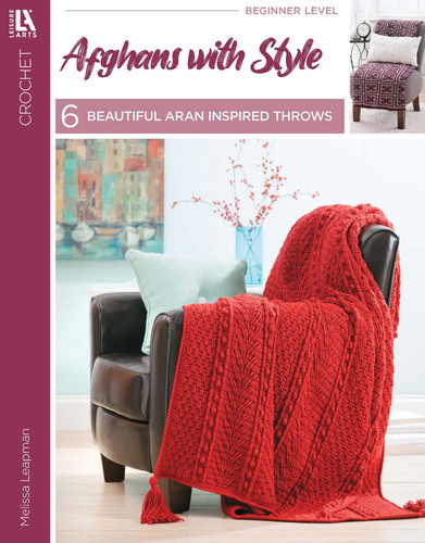 Afghans with Style: 6 Beautiful Aran Inspired Throws book cover by Melissa Leapman