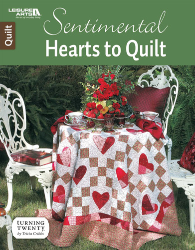 Sentimental Hearts to Quilt book cover by Cribbs Tricia