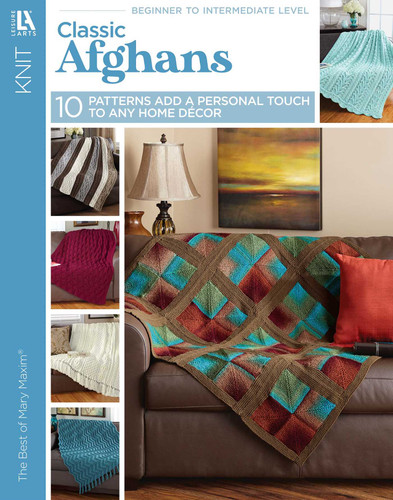 Knit Classic Afghans: 10 Patterns Add a Personal Touch to Any Home Decor book cover by Leisure Arts