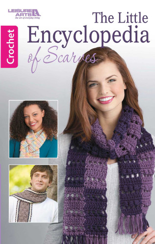 The Little Encyclopedia of Crocheted Scarves: 20 designs and expert tips, tricks, and techniques book cover by Leisure Arts