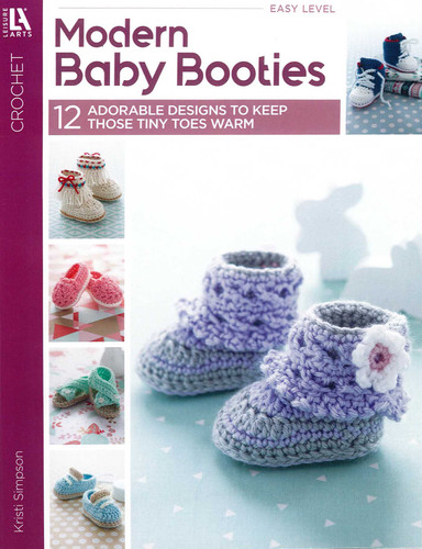 Modern Baby Booties: 12 Adorable Designs to Keep Those Tiny Toes Warm book cover by Kristi Simpson