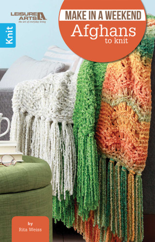 Make in a Weekend Afghans to Knit book cover by Rita Weiss