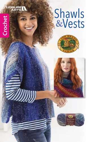 Shawls & Vests—Crochet 7 Bomenian Designs book cover by Leisure Arts