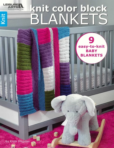 Knit Color Block Blankets: 9 Easy-to-Knit Baby Blankets book cover by Kristi Simpson