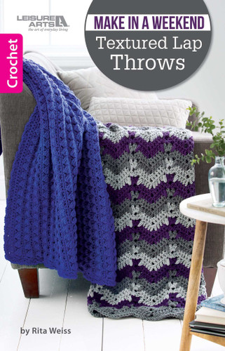 Make in a Weekend Textured Lap Throws book cover by Rita Weiss