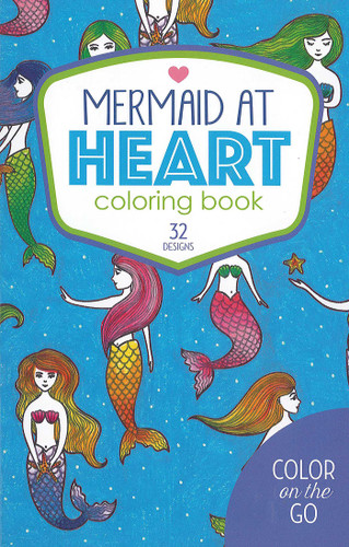 Color on the Go Mermaid at Heart Coloring Book: 32 Designs; Color on the Go book cover by Leisure Arts