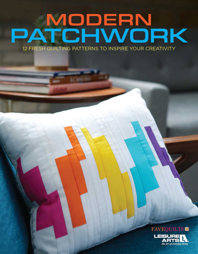 Modern Patchwork: 12 Fresh Quilting Patterns to Inspire Your Creativity book cover by Leisure Arts