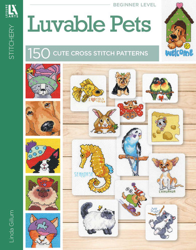 Cross Stitch Loveable Pets: 150 Cute Cross Stitch Patterns book cover by Linda Gillum