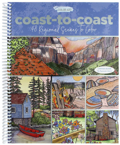 Coast to Coast Coloring Book book cover by Sharon H. Silverman